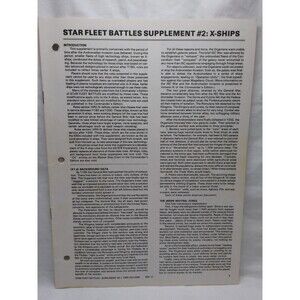 Star Fleet Battles Supplement #2 RPG Book